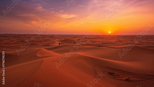 Fototapeta Naklejka Na Ścianę i Meble -  Sahara Desert Twilight, seasonal change