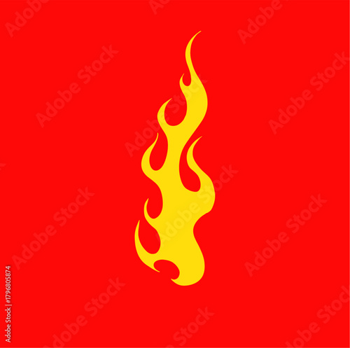 flare burn fire icon logo illustration