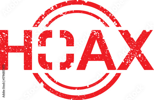 Hand drawn of hoax  design concept, vector illustration 