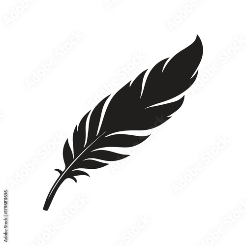 Flame Form Quill Pen Logo Showing Fiery Passion and Intense Creative Expression