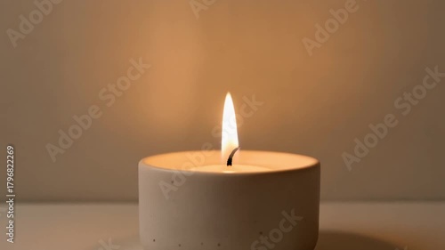 Wallpaper Mural Peaceful candle flame in darkness Torontodigital.ca