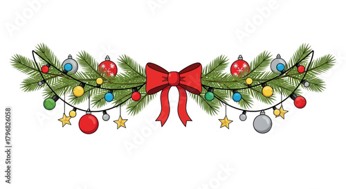 Vibrant Red Gift Box Illustration with Elegant Blue Ribbon Bow for Celebratory Occasions and Special Surprises