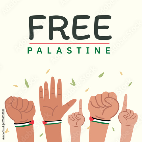 A symbol of the call for an end to the occupation and the granting of freedom to Palestine through the power of unity and common struggle.