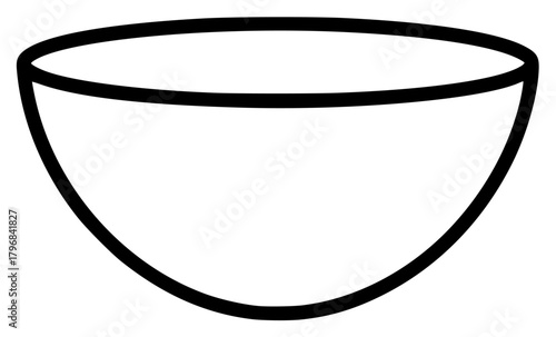 A simple line drawing of a bowl, black, cup, glass bowl, illustration, liquid, wine glass, against transparent background