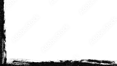 Distressed Grunge Frame with Rough Black Border