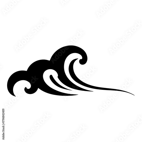Traditional Chinese Wave Cloud