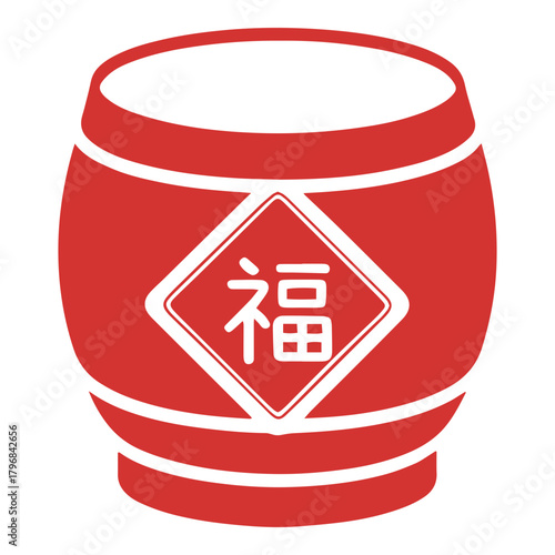 Chinese Fu Drum Element
