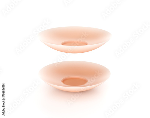 Bild auf Leinwand Pair of skin-toned, adhesive nipple covers for seamless, discreet wear