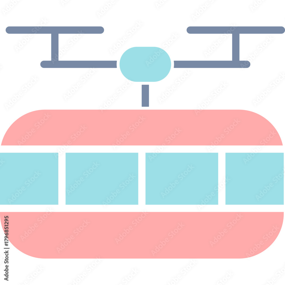 Obraz premium Colorful flat transportation icon set featuring various land, air, and sea vehicles such as cars, buses, trucks, bicycles, scooters, airplanes, rockets, ships, boats, submarines, trains, trams, camper
