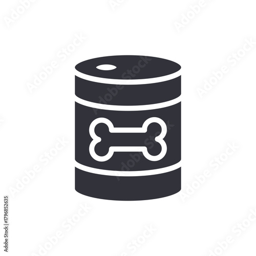 Canned Food For Pets Nutrition Care For Dogs Icon