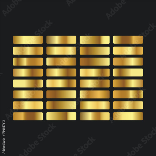 A stack of golden gold bars on a black texture background symbolizing wealth and finance investment