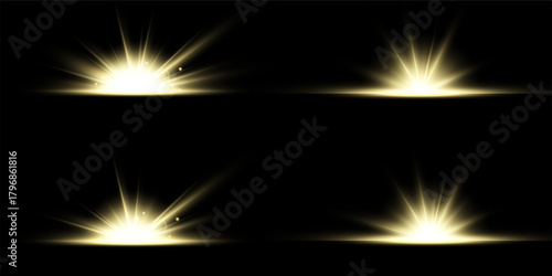 Lens Flare, light glow effect. sun or realistic shining star with backlight effect.
bokeh glitter and sparkles or sparkles on transparent background.
