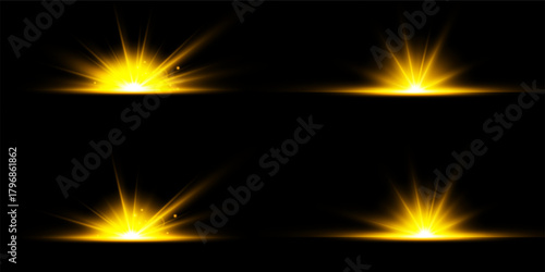 Lens Flare, light glow effect. sun or realistic shining star with backlight effect.
bokeh glitter and sparkles or sparkles on transparent background.
