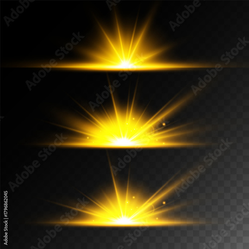 Lens Flare, light glow effect. sun or realistic shining star with backlight effect.
bokeh glitter and sparkles or sparkles on transparent background.
