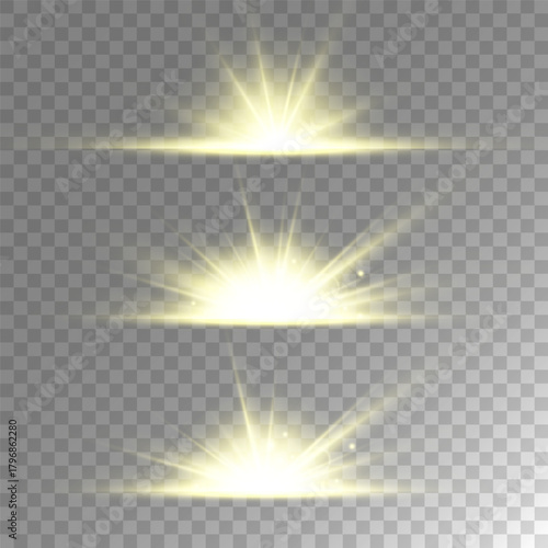 Lens Flare, light glow effect. sun or realistic shining star with backlight effect.
bokeh glitter and sparkles or sparkles on transparent background.
