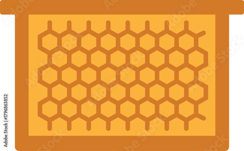 Honeycomb pattern storage crate