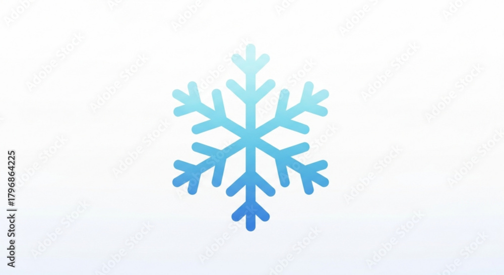 Fototapeta premium Beautiful winter snowflake illustration for christmas holiday designs and seasonal graphic projects vector art