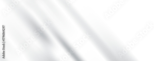 Silver foil background with metal mirror texture. Chrome gradient surface with light gloss. Vector aluminum grey sheet with reflection