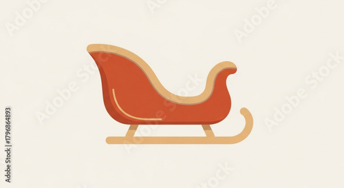 Christmas santa sleigh vector illustration design for holiday season and winter decoration graphic element
