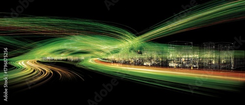 Autonomous vehicles data stream routed through racks,