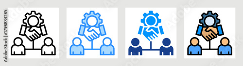 Relationship Building Icon Collection Set Multiple Style