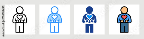 Self Love Icon Collection Set Multiple Style