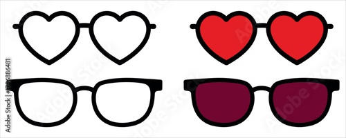 Express your unique style with trendy eyeglass frame styles, including classic shapes and fun heart designs perfect for a vibrant, eye-catching look.