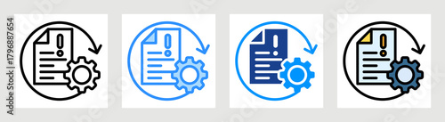 Information Operation Icon Collection Set Multiple Style