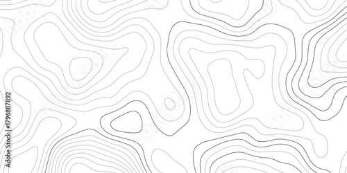 White wave paper curved reliefs abstract background, Abstract topographic contours map background,  topography line map. Vintage outdoors style. World map Template. Stock vector