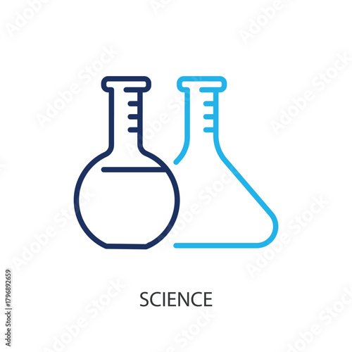 Science thin line icons. Original vector illustration.