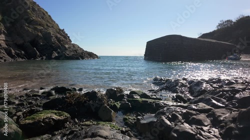 Stackpole Quay on the Pembrokeshire coast, Wales.