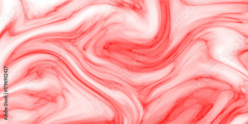 Abstract beautiful red swirl liquid background. acrylic liquid textures with spots and splashes of color paint