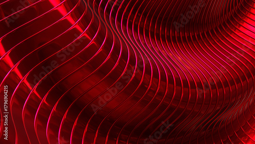 Red abstract striped backgr...