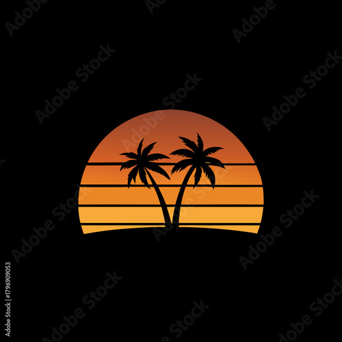 palm tree silhouette