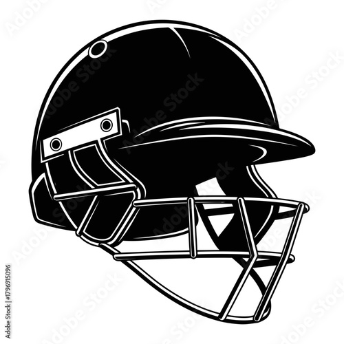 Cricket helmet, protective headgear for batsmen, designed to safeguard against high-speed deliveries, often featuring a steel grille for enhanced facial protection during play