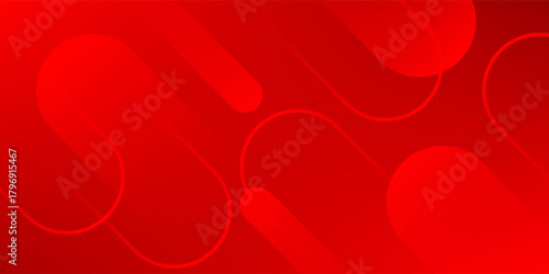 Abstract red diagonal geometric shape background with shiny lines. Modern rounded lines design elements. red background.