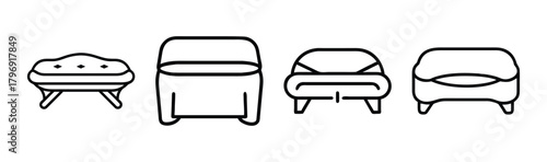 Vector illustration of a traditional ottoman turkish carpet design simple icon graphic