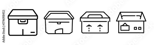Scalable vector illustration of an outdoor storage box for versatile design applications