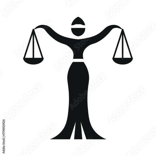 Lady Of Justice Silhouette
