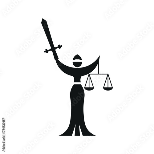 Lady Of Justice Silhouette
