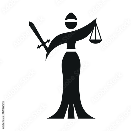 Lady Of Justice Silhouette