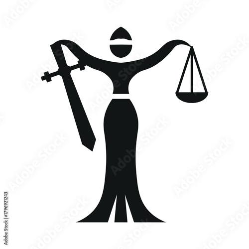 Lady Of Justice Silhouette