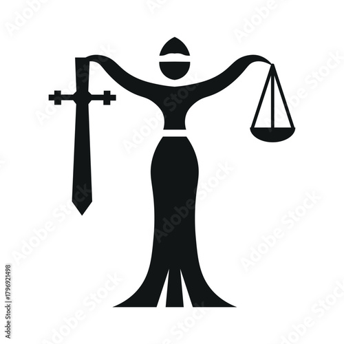 Lady Of Justice Silhouette