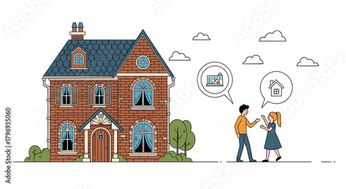 Couple Discussing Future Home Ownership Plans Together