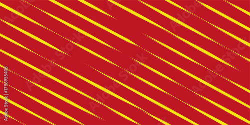 Dynamic motion burst with pop art energy. Vibrant red and yellow speed lines radiate from center, creating explosive comic book effect. Great for banners, posters and backgrounds.
