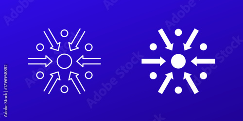 specific purpose icons in line and solid design