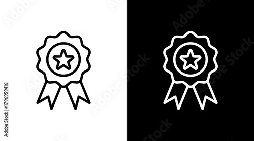 Achievement  White Icon Set Design