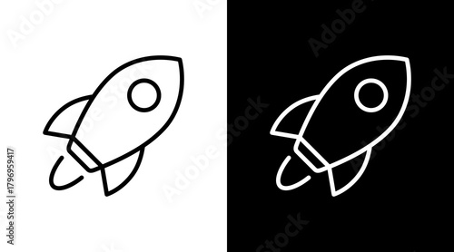 Startup  White Icon Set Design