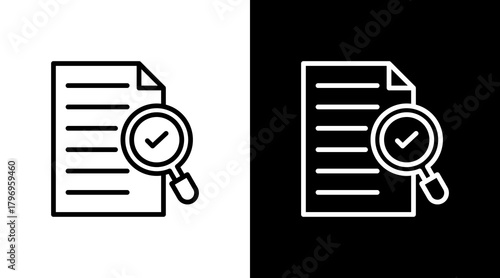 Research  White Icon Set Design