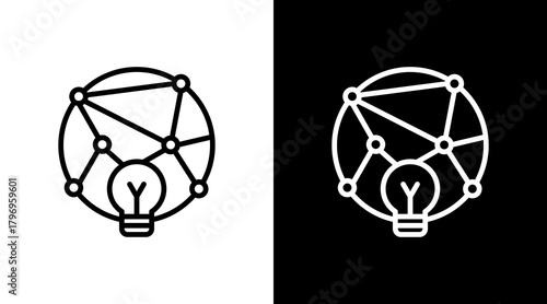 Creative Solutions  White Icon Set Design